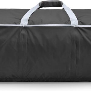 Amazon Basics - 100L Nylon Duffel Bag with Multiple Zippered Pockets, Lightweight yet Durable, 50-Pound Weight Capacity, Black, 32.4 x 16.9 x 16.9 inches