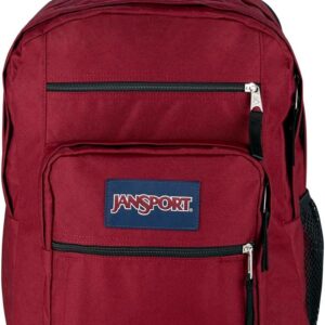 JanSport Laptop Backpack - Computer Bag with 2 Compartments, Ergonomic Shoulder Straps, 15” Laptop Sleeve, Haul Handle - Book Rucksack - Russet Red