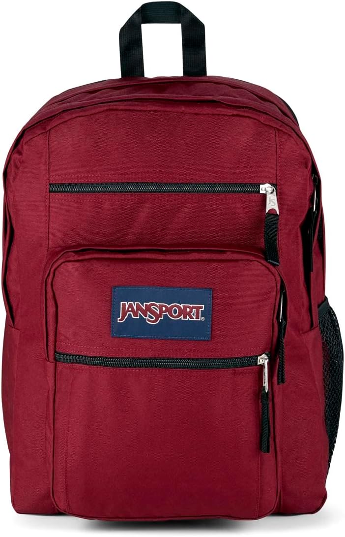JanSport Laptop Backpack - Computer Bag with 2 Compartments, Ergonomic Shoulder Straps, 15” Laptop Sleeve, Haul Handle - Book Rucksack - Russet Red