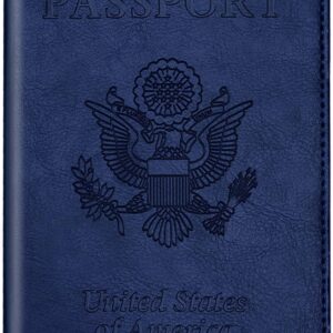 Passport and Vaccine Card Holder Combo, Passport Holder with Vaccine Card Slot, Passport Wallet, Passport Cover, Passport Case, Passport Holder for Women and Men…