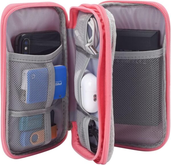 Electronic Organizer Travel USB Cable Accessories Bag/Case,Waterproof for Power Bank,Charging Cords,Chargers,Mouse,Earphones Flash Drive - Image 4