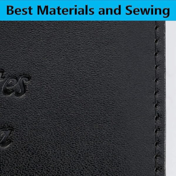 Passport Holder Cover Wallet Travel Essentials RFID Blocking Leather Card Case International Travel Must Haves Travel Accessories for Women Men(101#Black) - Image 5