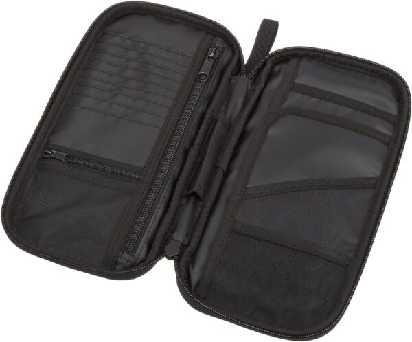 Amazon Basics RFID Travel Passport Wallet Organizer, 10 x 5 Inches, Black, Solid - Image 3