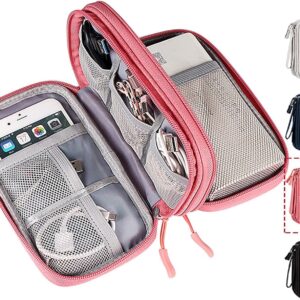 Electronic Organizer Travel USB Cable Accessories Bag/Case,Waterproof for Power Bank,Charging Cords,Chargers,Mouse,Earphones Flash Drive