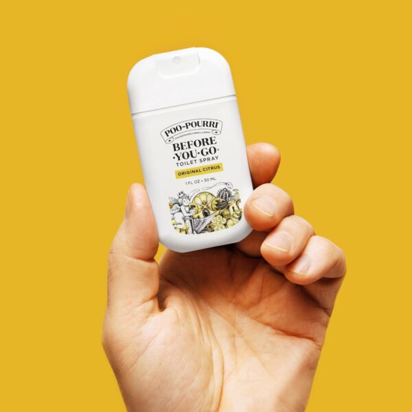 Poo-Pourri Before-You-Go Toilet Spray, Original Citrus, 1 Fl Oz Pocket Travel Size - Lemon, Bergamot and Lemongrass - Image 5