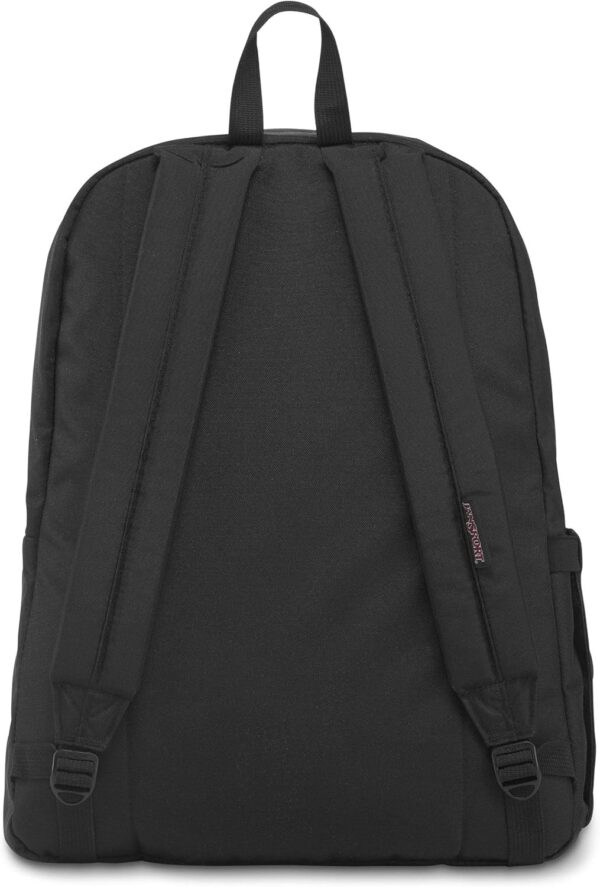 JanSport Superbreak Plus Backpack - Work, Travel, or Laptop Bookbag with Water Bottle Pocket - Black - Image 3