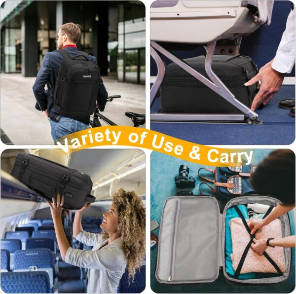Carry On Backpack for Men Women,42L Flight Approved Travel Backpack with 4 Packing cubes,Expandable Water-resistant 17Inch Laptop Backpack,Casual Daypack Businless Weekend Hiking - Image 7