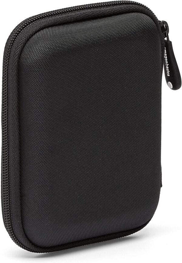 Amazon Basics Small Hard Shell Carrying Case For My Passport Essential External Hard Drive 1 Pack, Black - Image 3