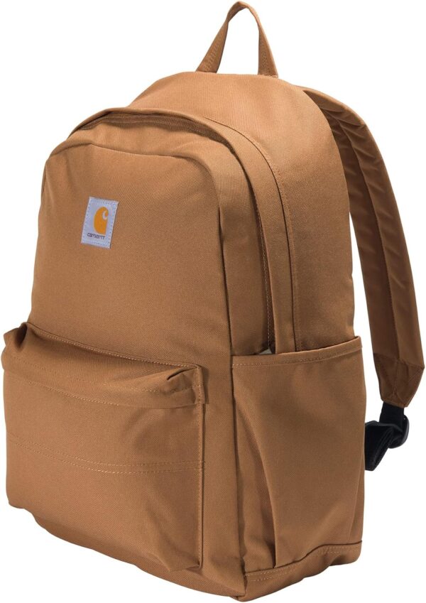 Carhartt 21L Classic Daypack, Durable Water-Resistant Pack with Laptop Sleeve, Brown, Containts PFAS - Image 2