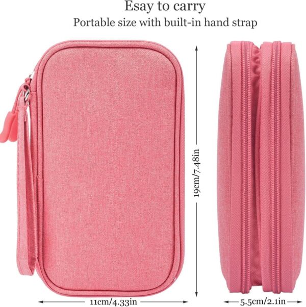 Electronic Organizer Travel USB Cable Accessories Bag/Case,Waterproof for Power Bank,Charging Cords,Chargers,Mouse,Earphones Flash Drive - Image 3