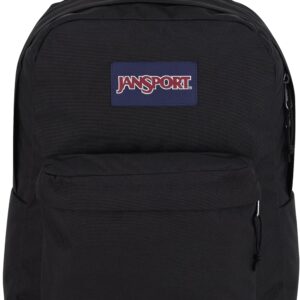 JanSport SuperBreak One Backpacks - Durable, Lightweight Bookbag with 1 Main Compartment, Front Utility Pocket with Built-in Organizer - Premium Backpack, Black