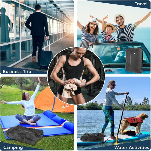 Professional Vacuum Bags for Travel with Wireless Vacuum Pump, IP67 Reusable Vacuum Compression Bags for Suitcases and Backpack Space Saver Vacuum Bags Lightweight&Durable (1PC+Pump) - Image 8