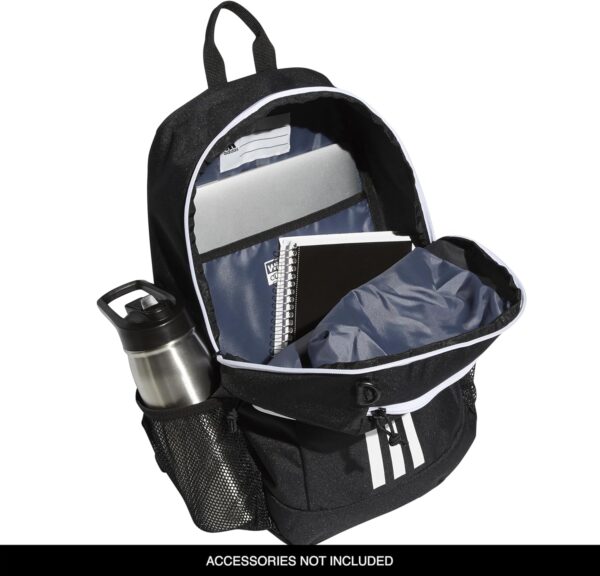 adidas Creator 2 Backpack, Black/White, One Size - Image 2