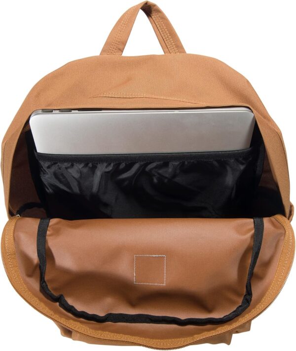 Carhartt 21L Classic Daypack, Durable Water-Resistant Pack with Laptop Sleeve, Brown, Containts PFAS - Image 4