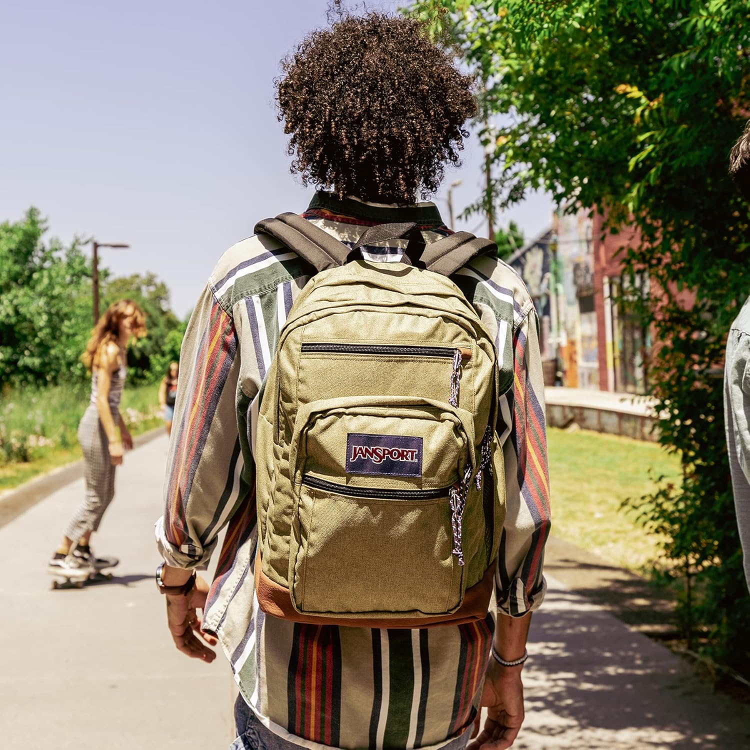 JanSport Cool Backpack, with 15-inch Laptop Sleeve - Large Computer Bag Rucksack with 2 Compartments, Ergonomic Straps, Black - Image 4