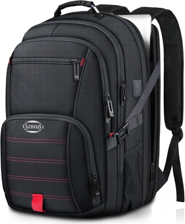 Travel Backpack, Extra Large Backpack, 50L Laptop Backpack for Men, Big Backpack, Water Resistant TSA Approved Business Work College School Computer Bag with USB Port, Fits 17 Inch Laptops