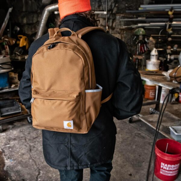 Carhartt 21L, Durable Water-Resistant Pack W/ 15" Laptop Sleeve and Multiple Organizational Compartments, Classic Backpack (Port), PFAS Free - Image 6