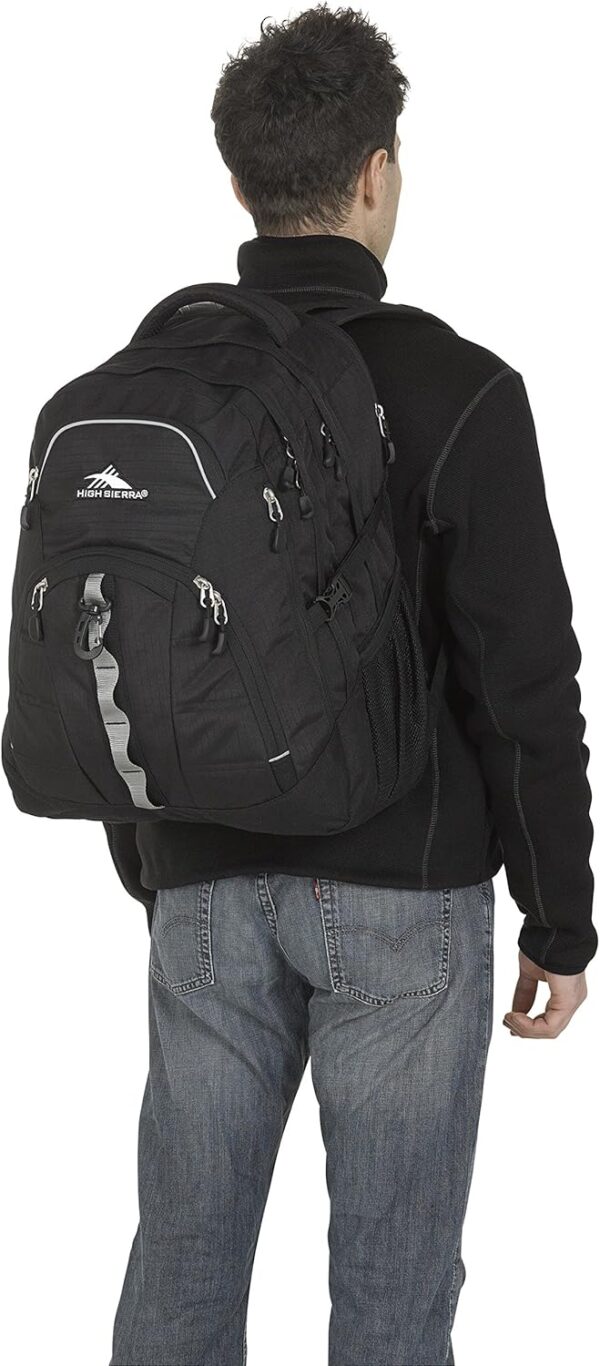 High Sierra Access 2.0 Laptop Backpack, Black, One Size - Image 5