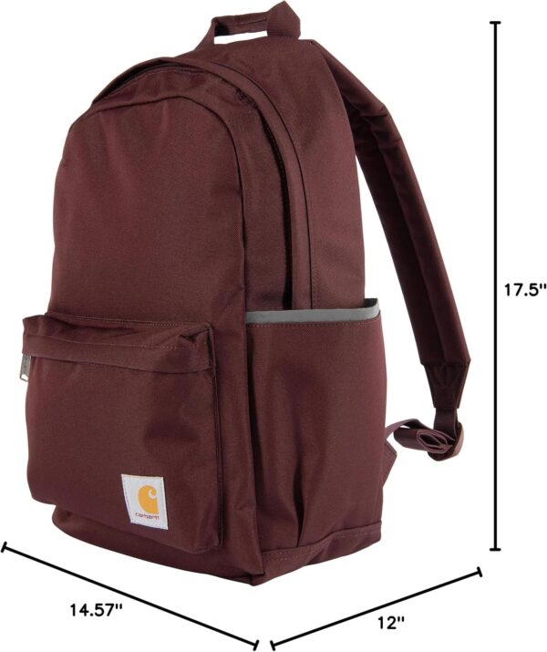 Carhartt 21L, Durable Water-Resistant Pack W/ 15" Laptop Sleeve and Multiple Organizational Compartments, Classic Backpack (Port), PFAS Free - Image 7